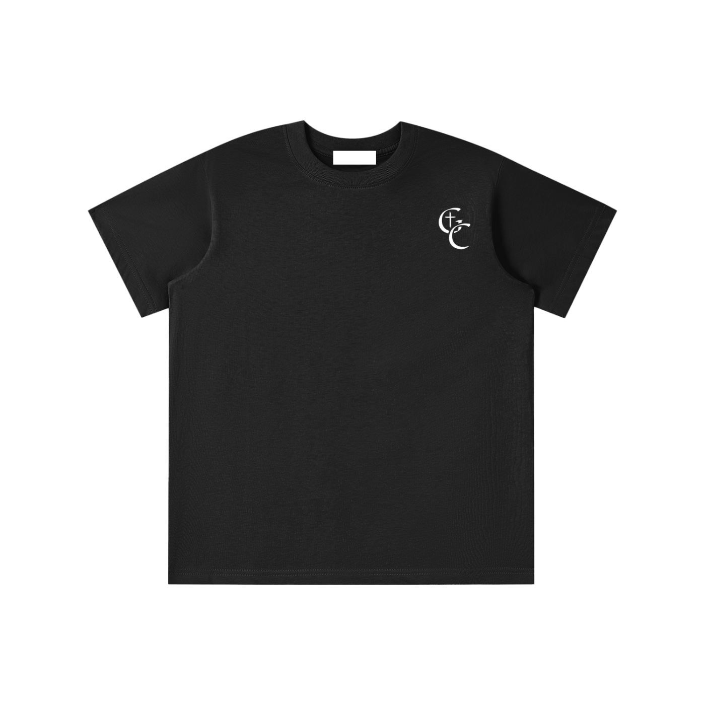 Faith Over Fear Kids Shirt − Black