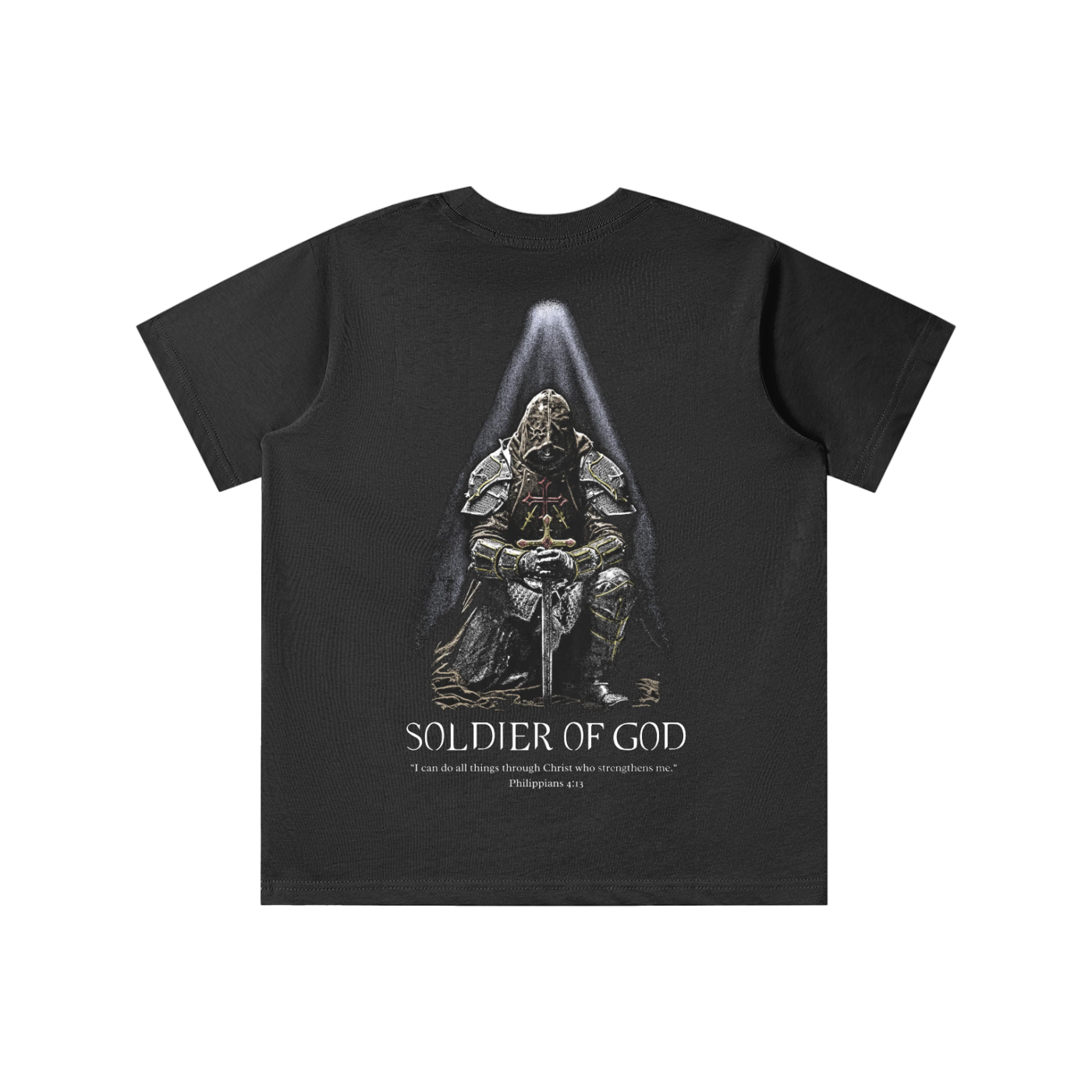 Solider Of God 2.0 Kids Shirt − Black