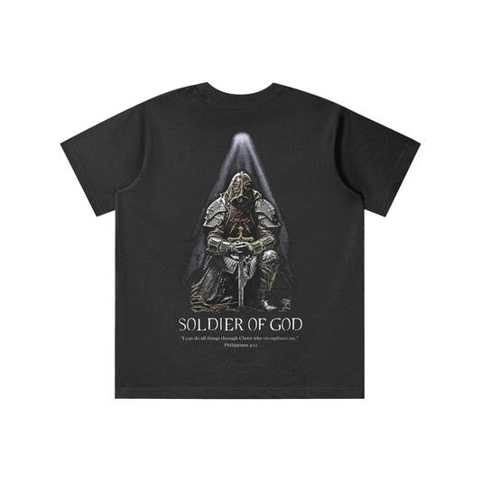 Solider Of God 2.0 Kids Shirt − Black